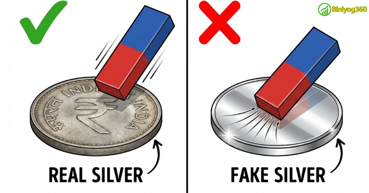 silver magnet test real vs fake